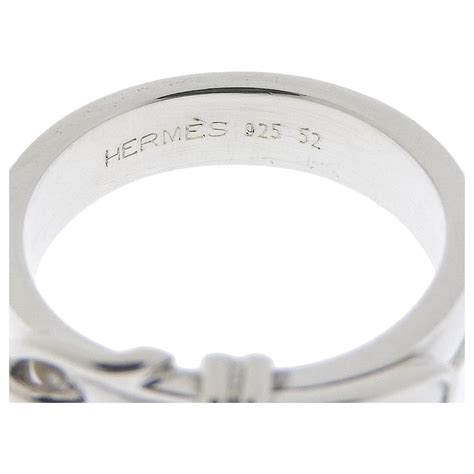 bague hermes argent h|hermes jewelry en argent.